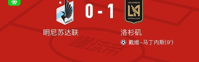 博鱼官网-洛杉矶1-0明尼苏达联，戴维-马丁内斯一击制胜